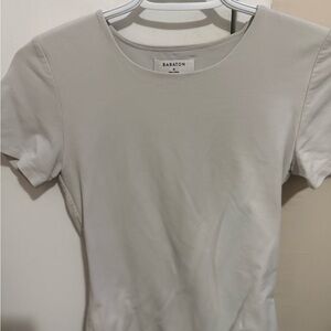 Babaton Short Sleeve Cream Tee